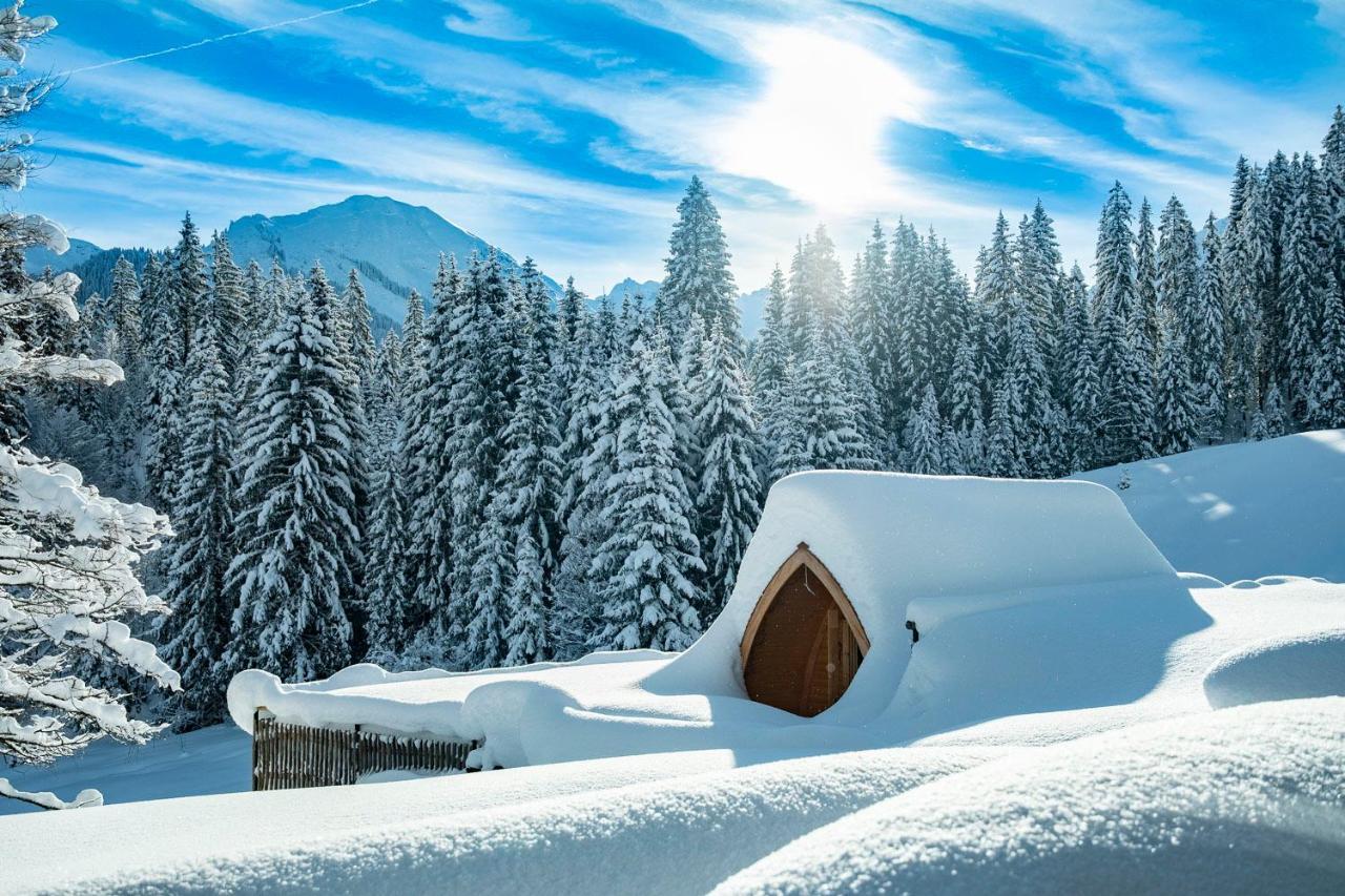 Wuerttemberger Haus - Huette Villa Hirschegg  Bagian luar foto